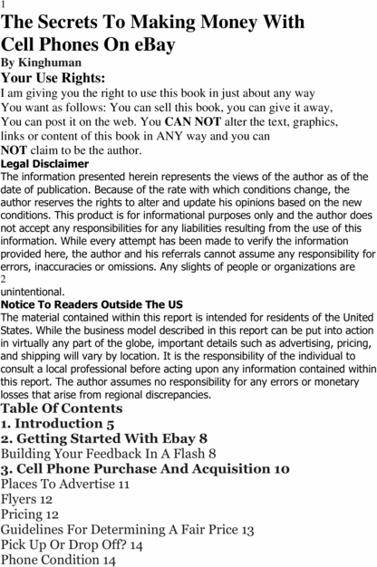 Product picture How to Make Tons of Money selling Cell Phones